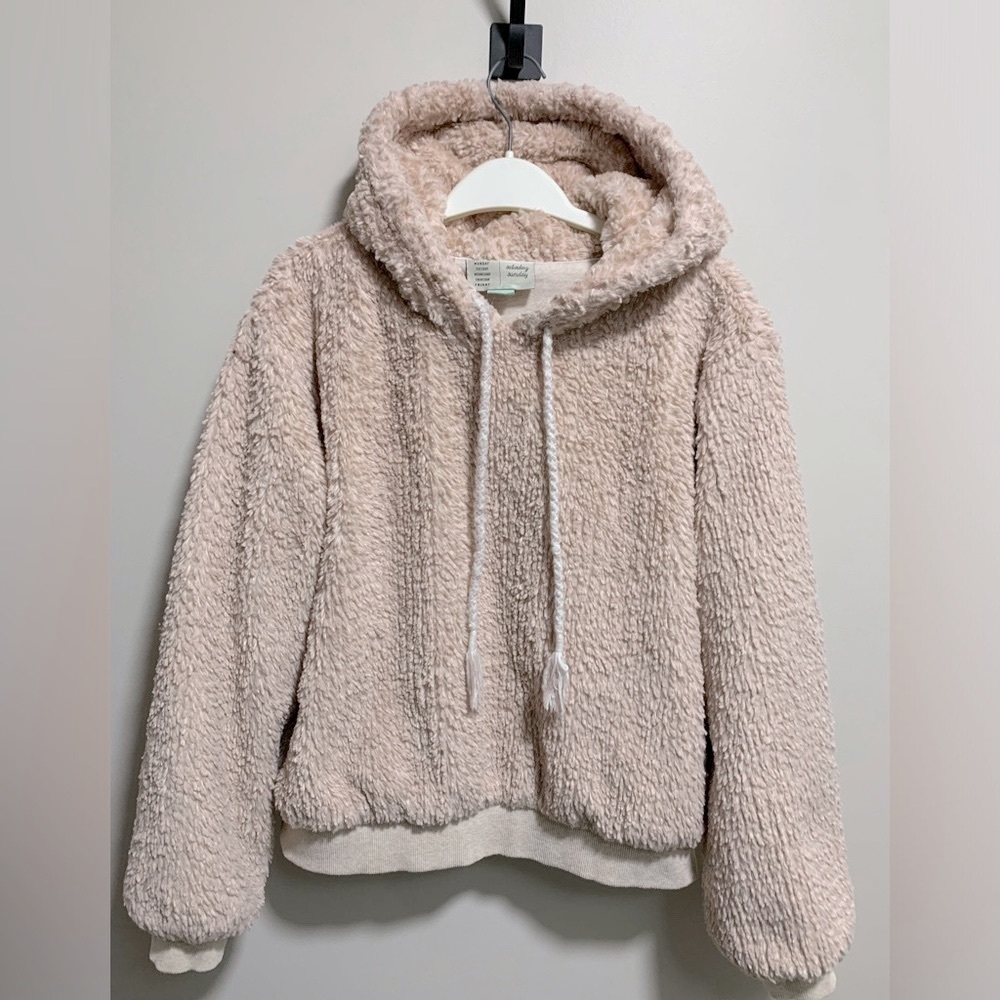 ANTHROPOLOGIE Saturday Sunday Super Soft Light Pink Hoodie
